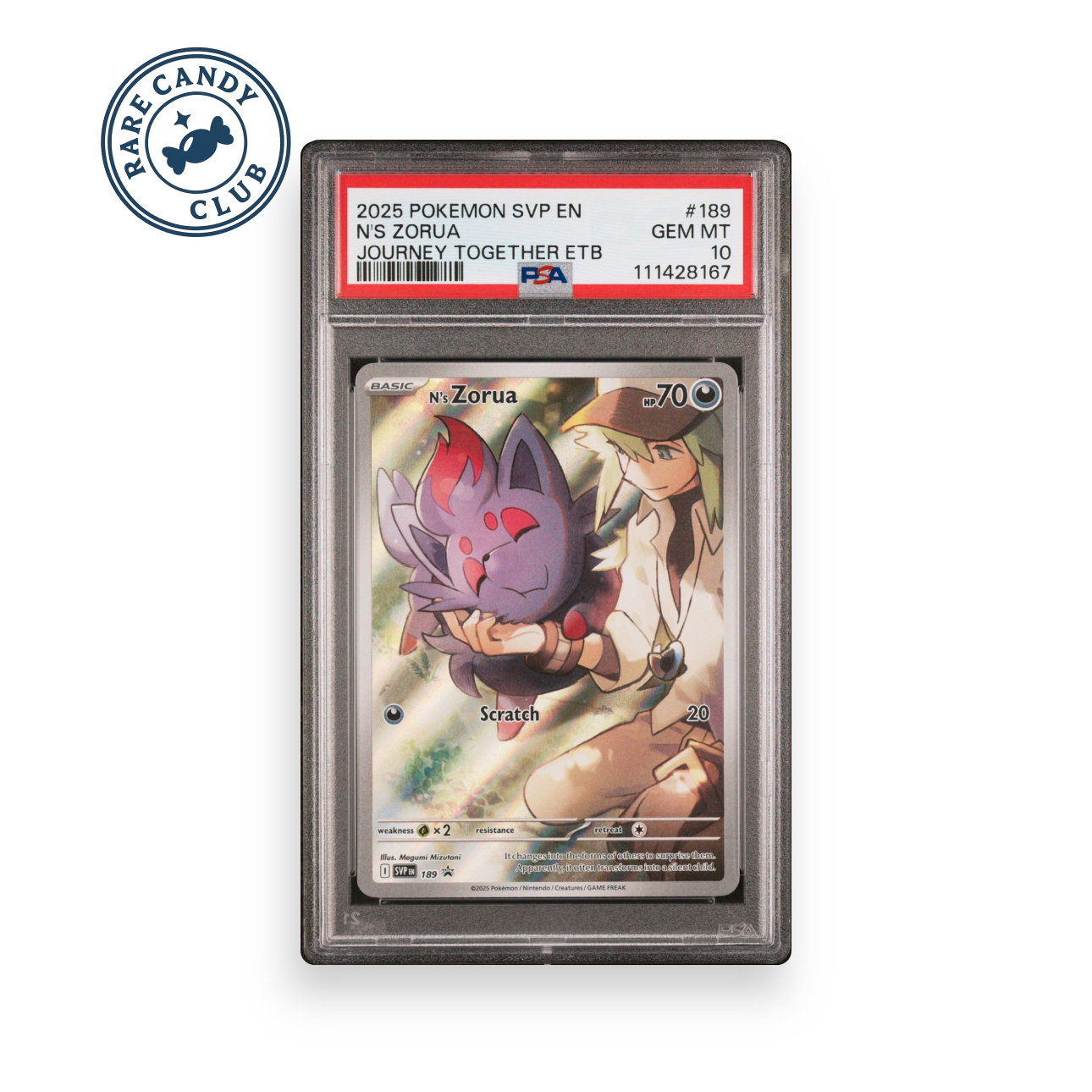 N’s Zorua – Journey Together – PSA 10